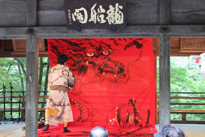 貴船神社の催事風景