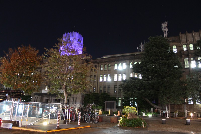 京都市役所 ライトアップ