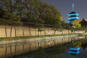 東寺ブルーライトアップ