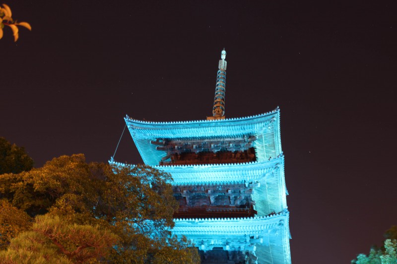 東寺　ブルーライトアップ