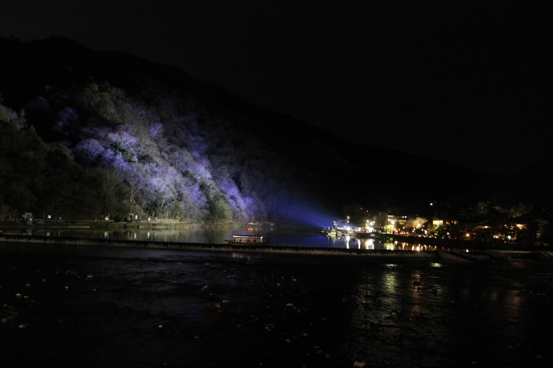 嵐山花灯路　ライトアップ