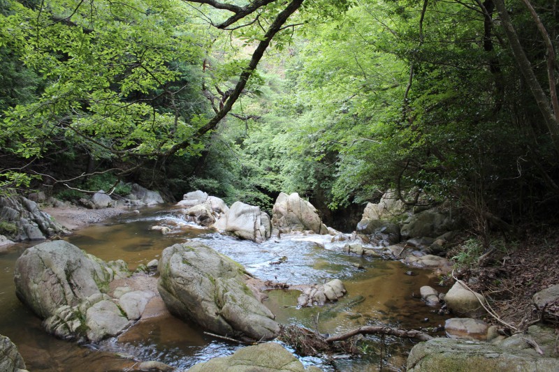 三筋の滝 落ち口