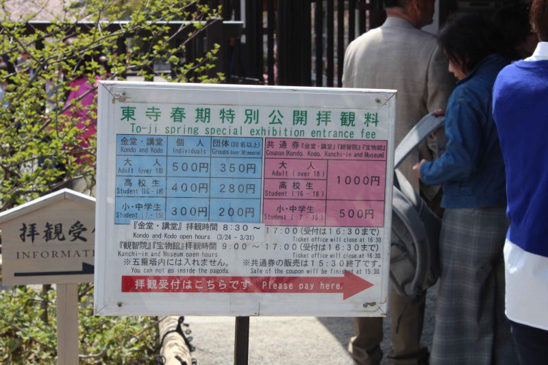 東寺料金