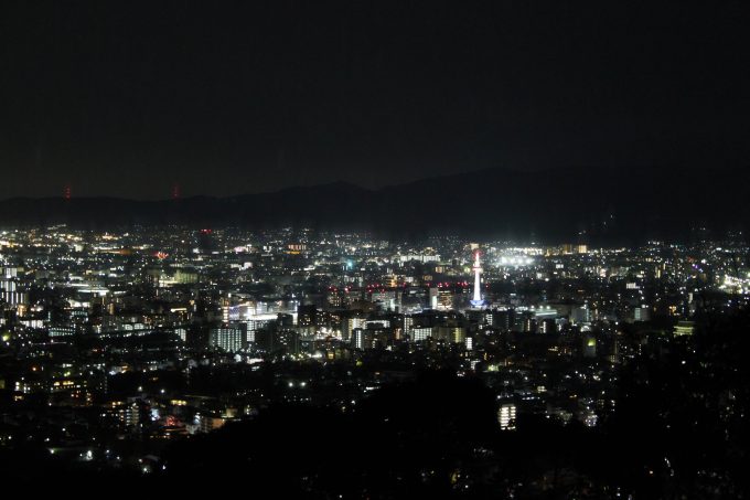 将軍塚青龍殿 西展望台　夜景