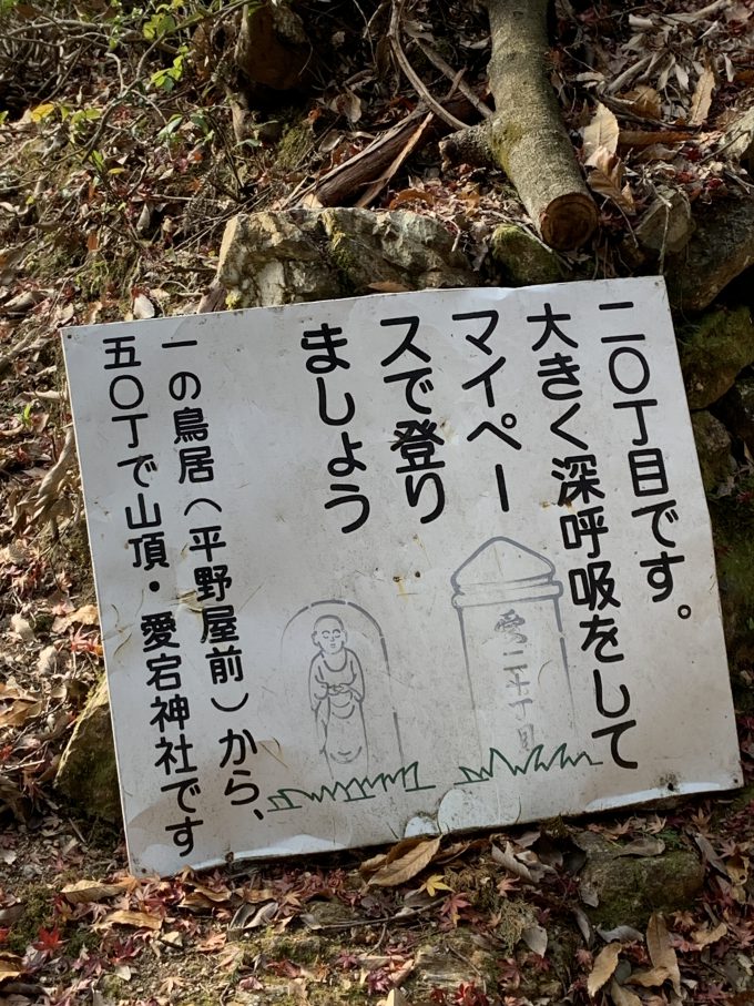 愛宕山　案内板