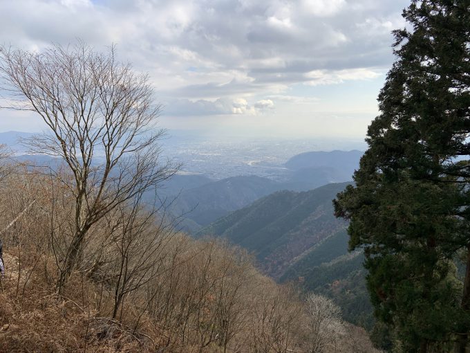 愛宕山　月輪寺参道　眺望