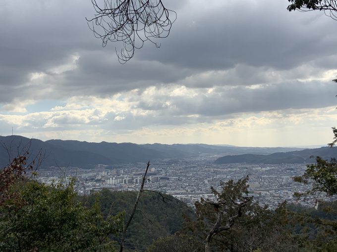 山科方面の町並み