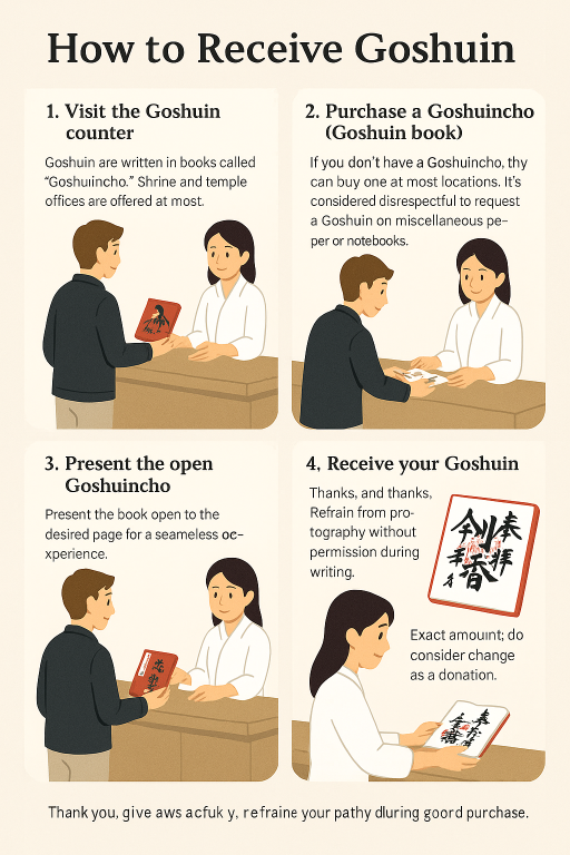 How to Receive a Goshuin Infographic