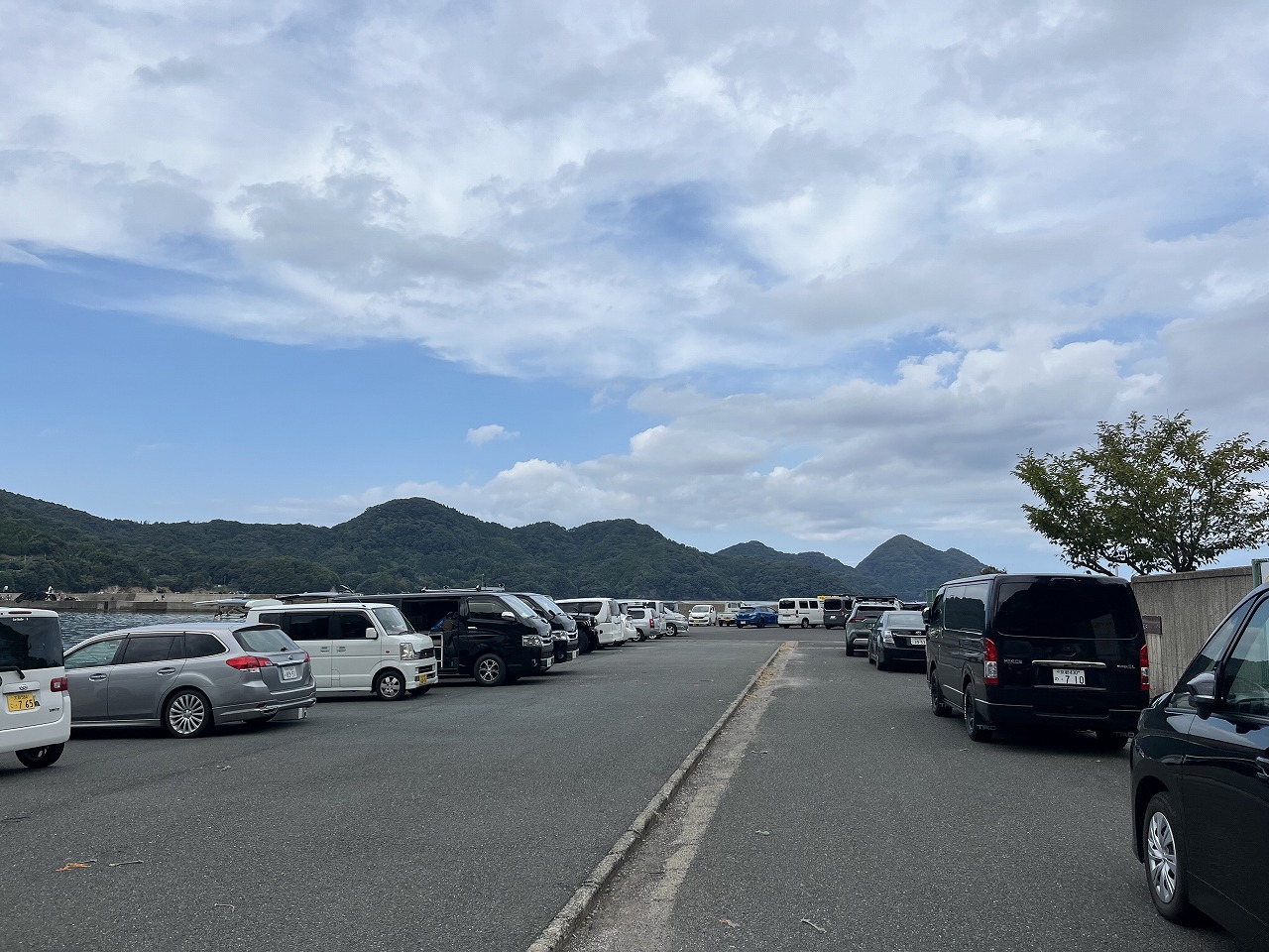 田井漁港の駐車場
