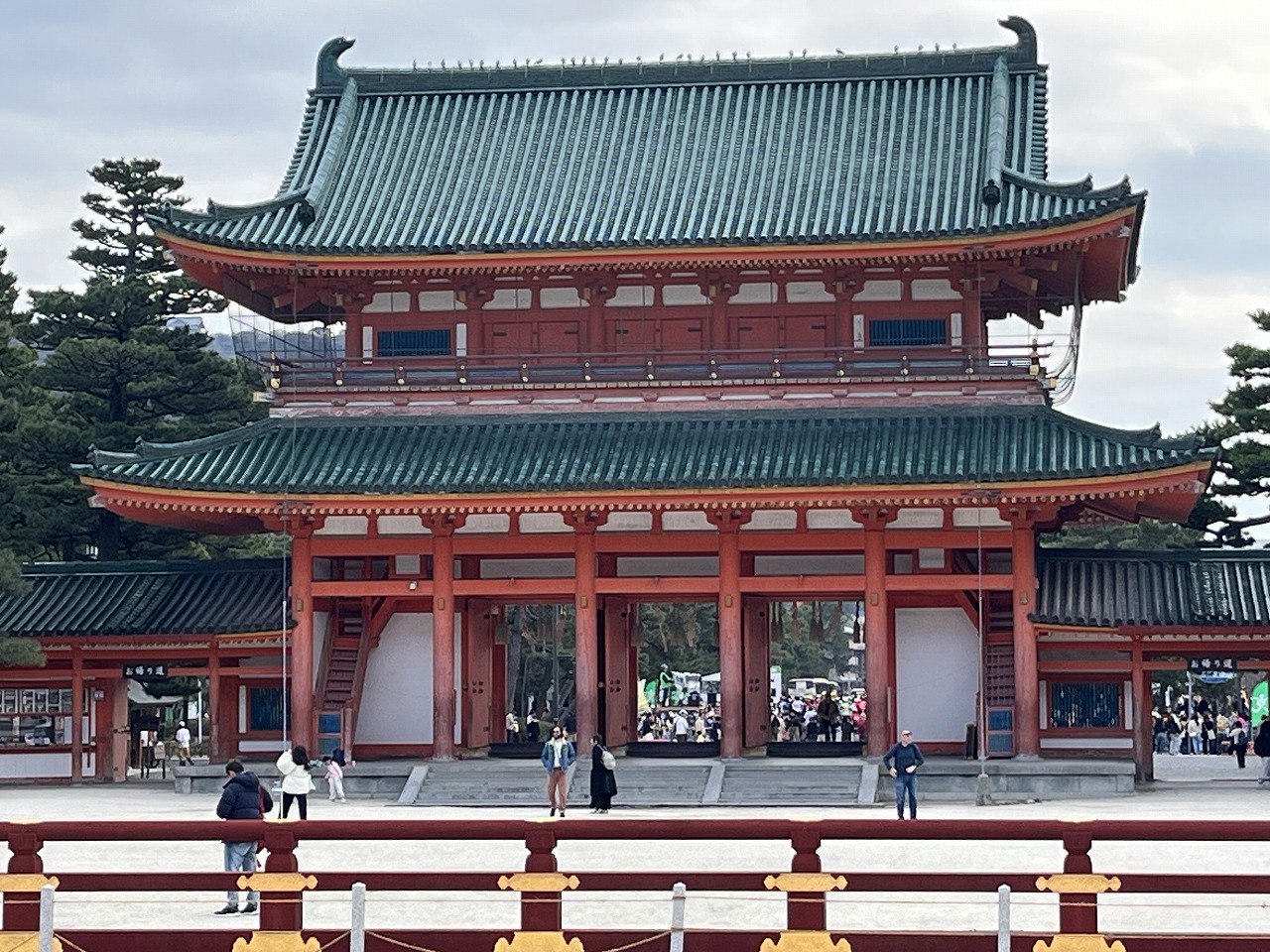 應天門から見るランナー